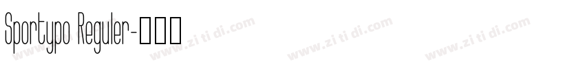 Sportypo Reguler字体转换